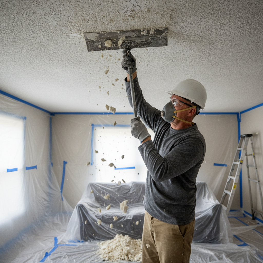 Popcorn Ceiling Removal